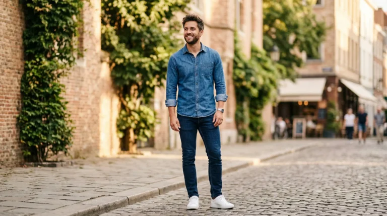 23 Denim Shirt Looks For Men That Feel Cool and Easy