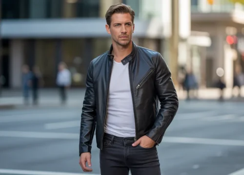 Leather Jacket Outfits for Men