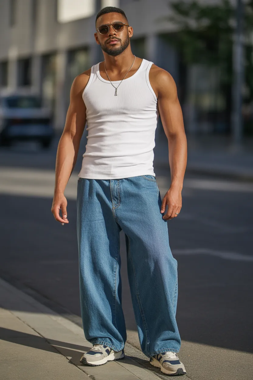 Tank Top with Relaxed Jorts