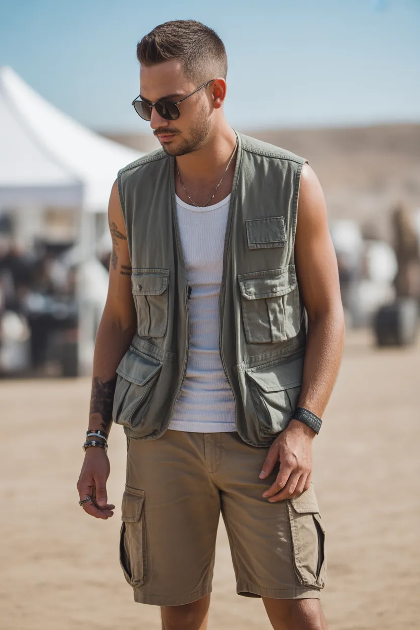 Utility Vest With Basic Layers