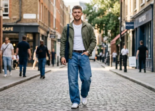baggy jeans outfits for men