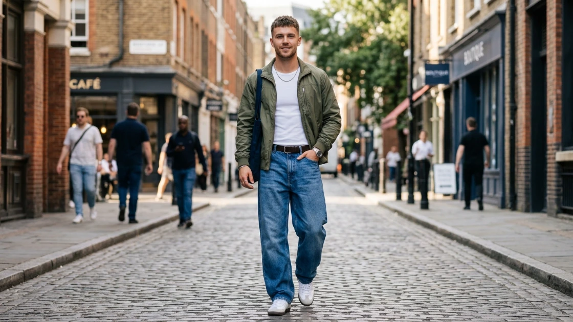 baggy jeans outfits for men