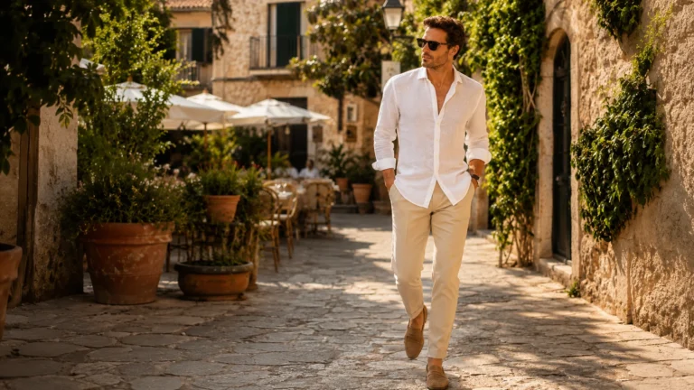 25 European Summer Outfits for Men with Clean Style