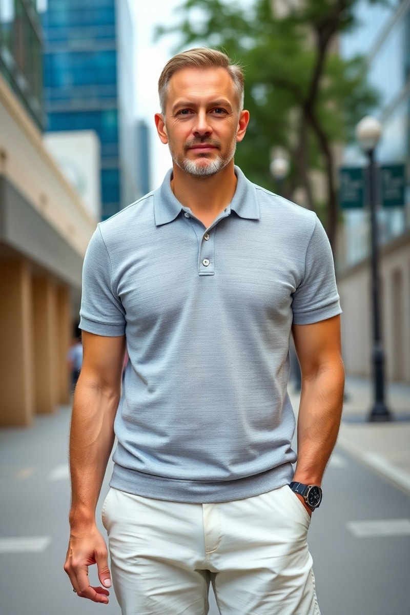6. Trendy Summer Outfits for Men: The Knit Polo
