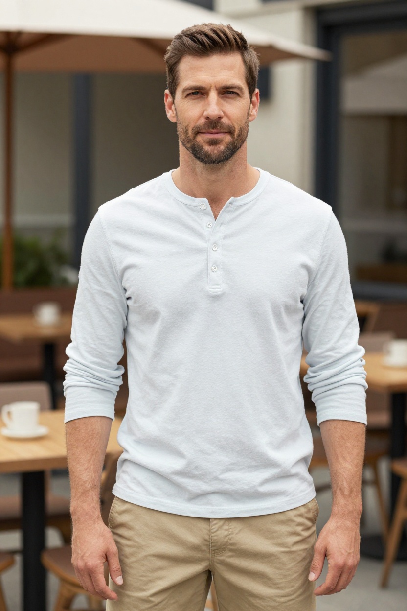 9. Classic Henley Shirt