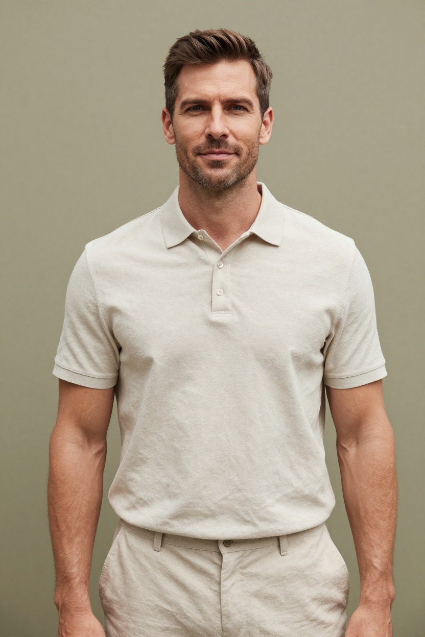 21. Linen-Blend Polo