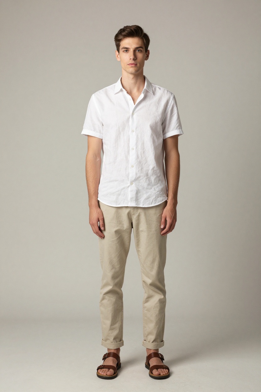 European Summer Outfits for Men: The Linen Shirt Staple
