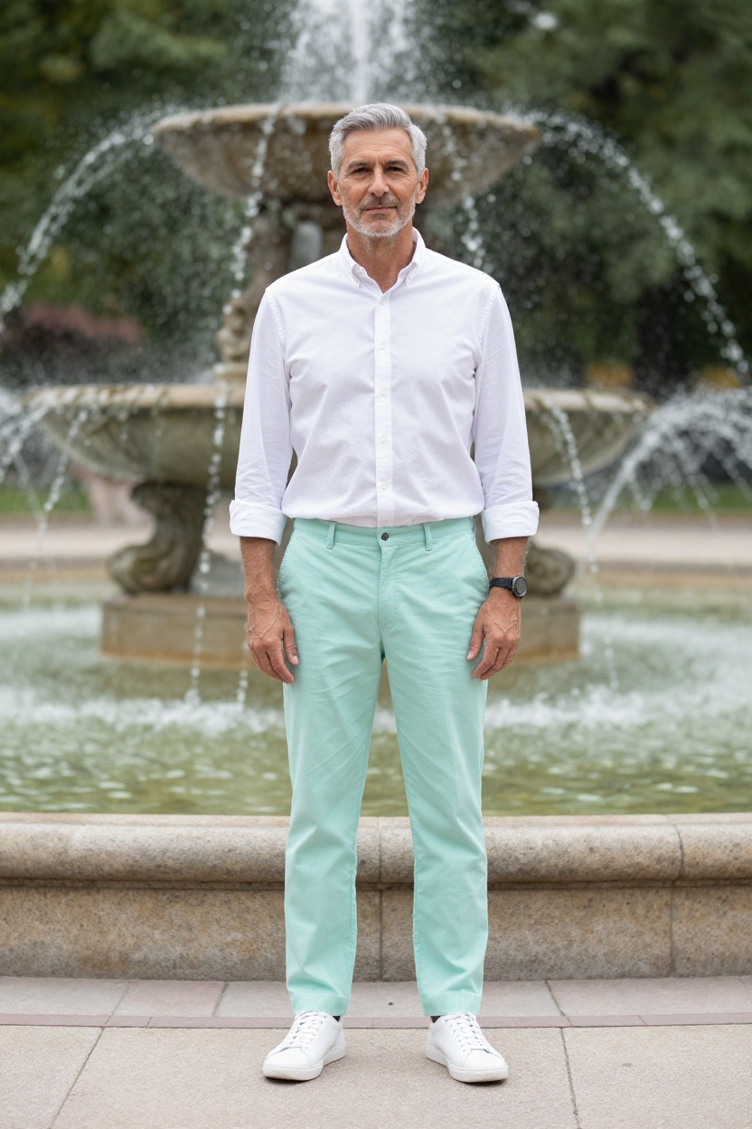 18. Pastel Colored Chinos