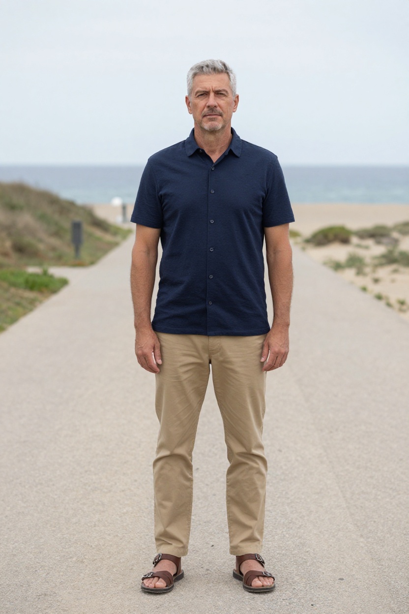 Seersucker Shirt and Chino Pants