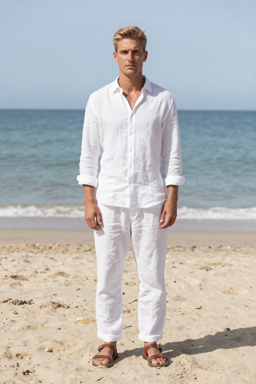 6. Loose Fit Linen Trousers
