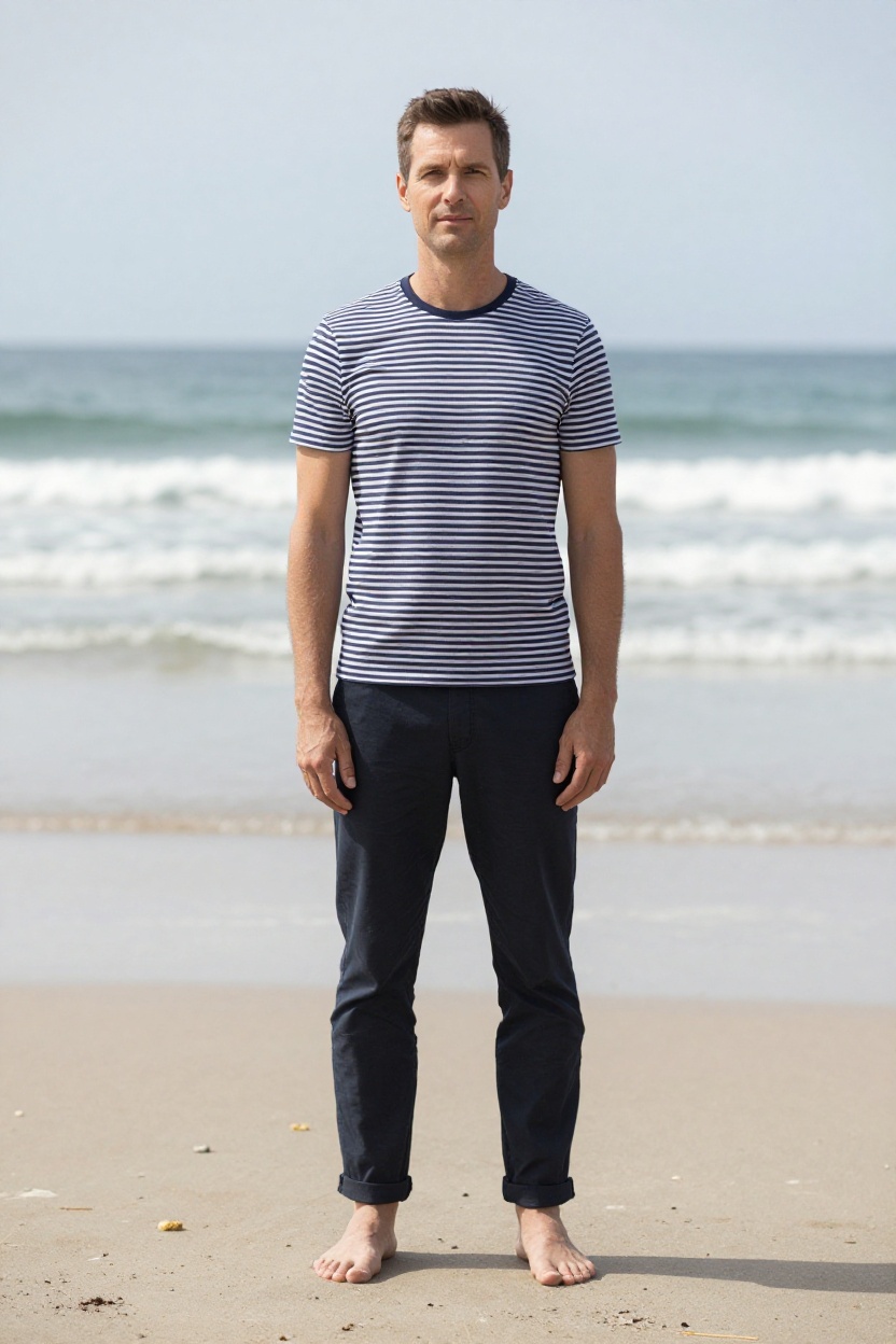 13. Striped Crew Neck Tees