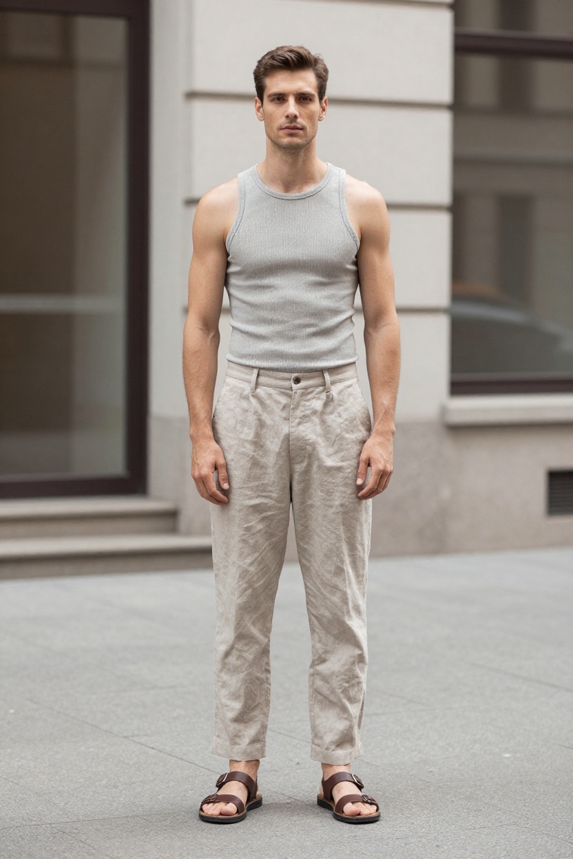 8. Breathable Tank and Linen Pants