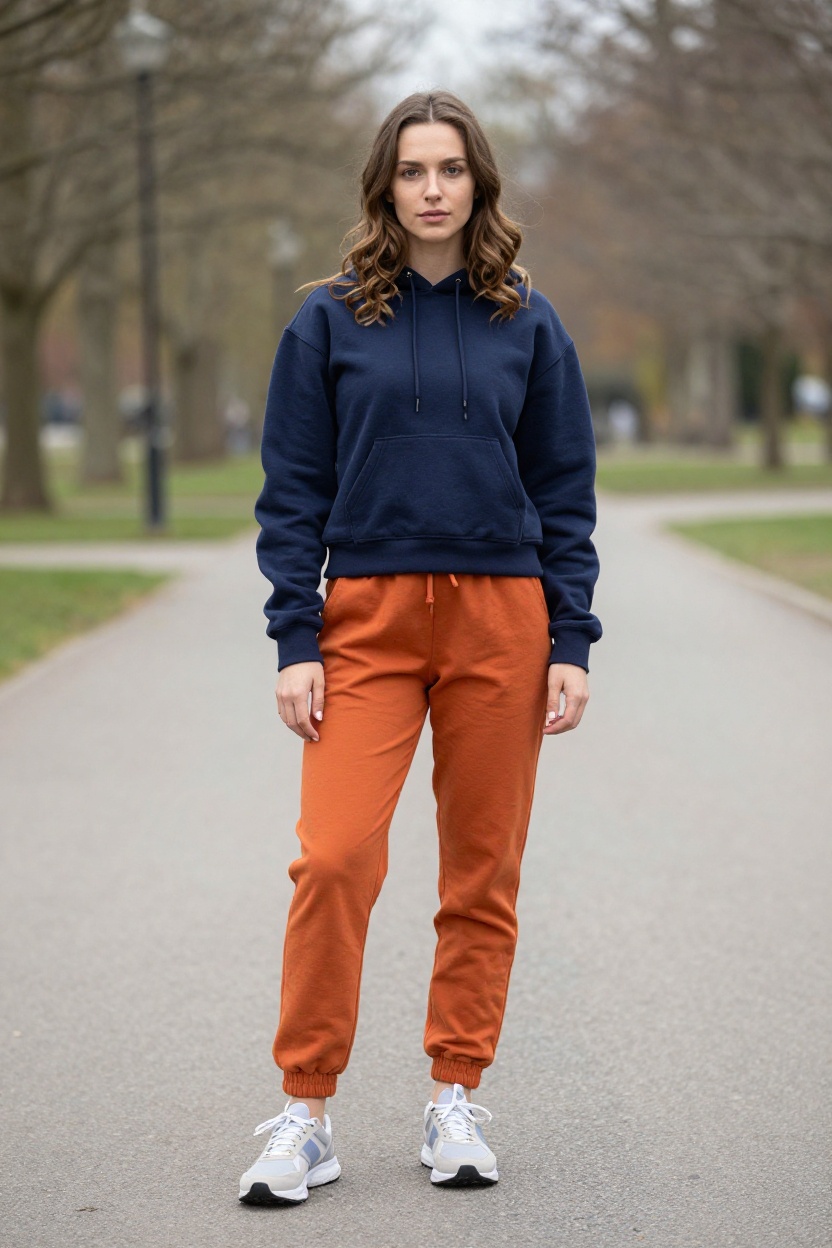 2. Cropped Hoodie and Joggers Combo