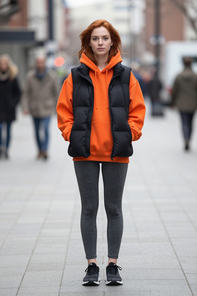 7. Puffer Vest Layered Look