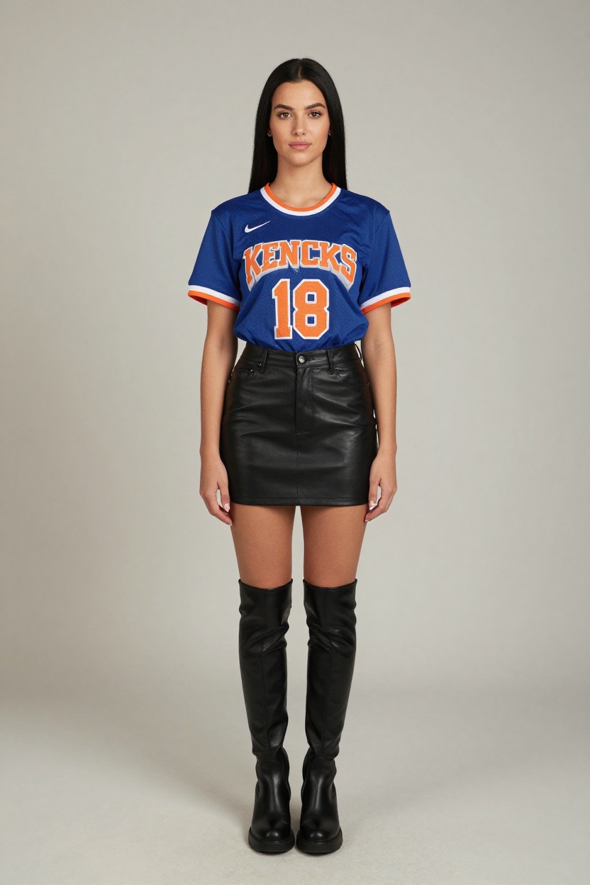 3. Pair With a Leather Skirt