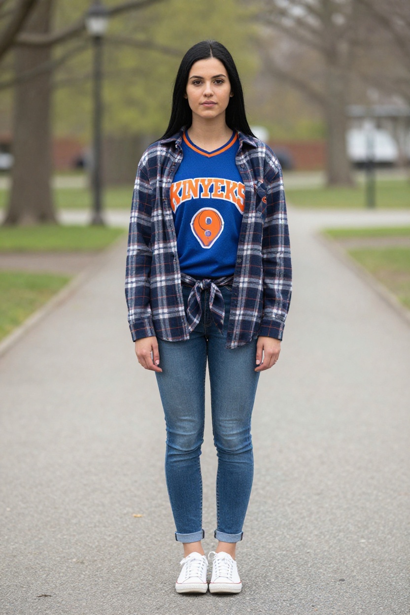 Flannel Tied Around the Waist