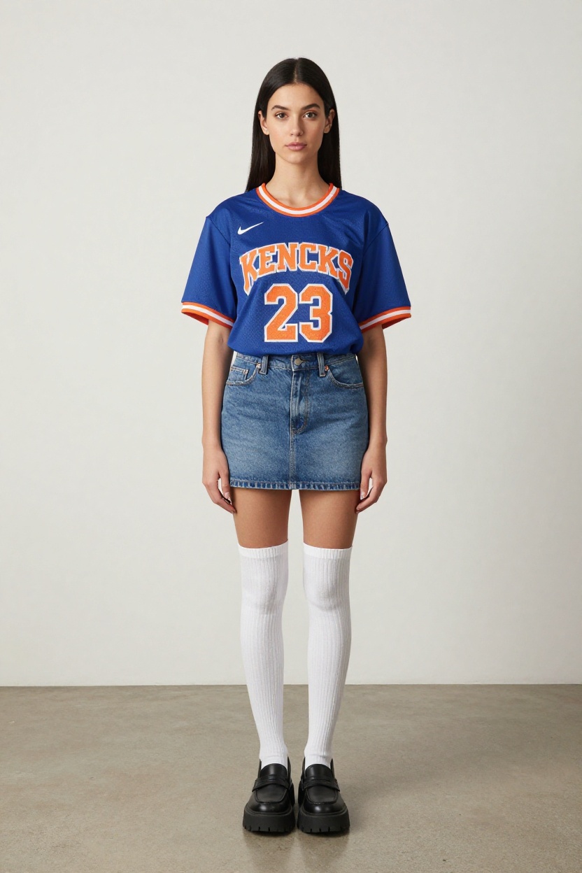 Knee High Socks With a Skirt