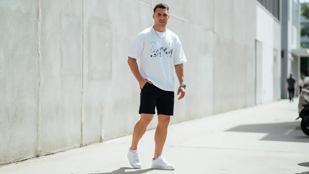 19 black shorts outfit men ideas to Try This Summer