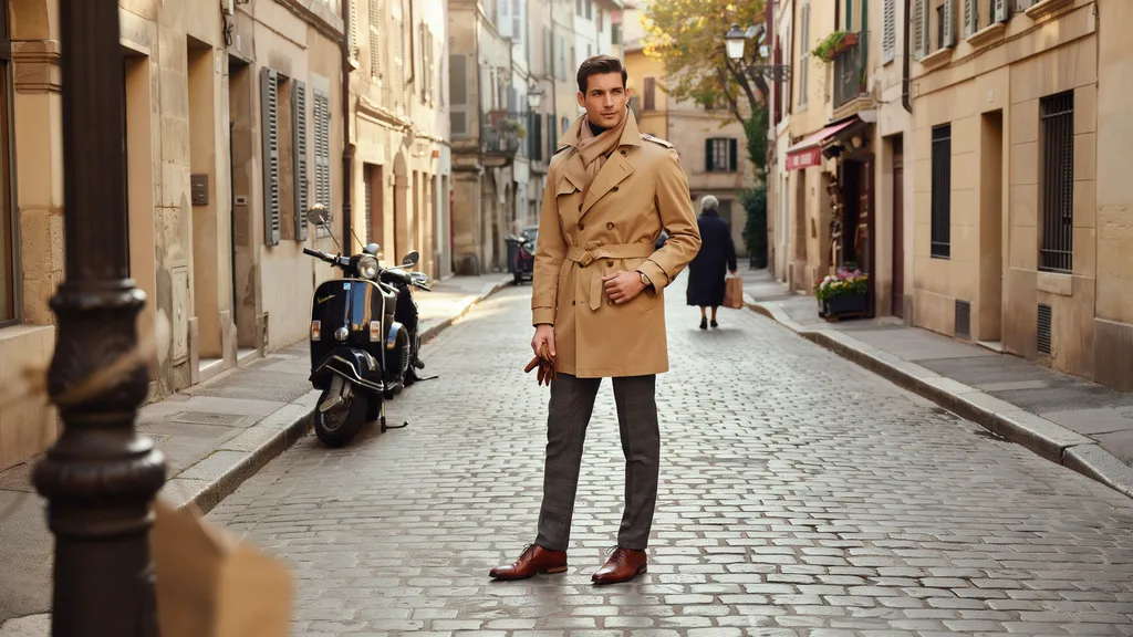 22 Old Money Trench Coat Outfits for Men
